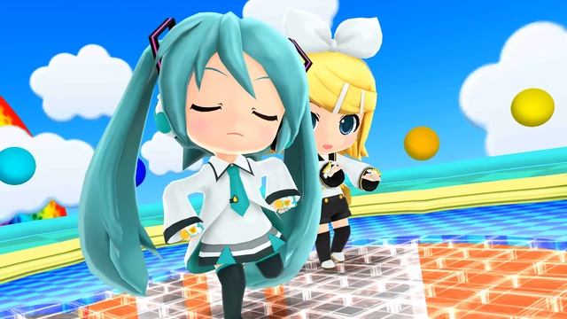 Miku Hatsune & Rin Kagamine - Rreverse Rainbow 2K
