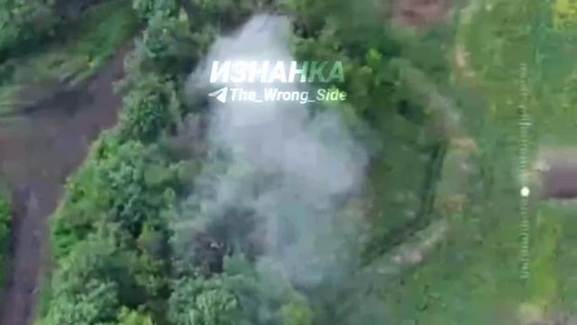 Уничтожение 122-мм гаубицы 2С1 «Гвоздика» ВСУ FPV-дронами ВС РФ в районе н.п. Новоукраинка