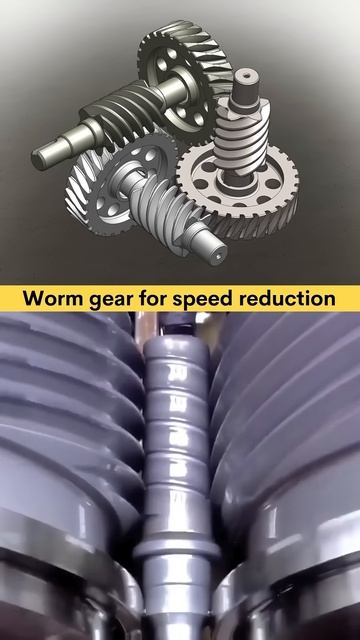Guess gear ratio 🤔 Only wrong answer - Worm gear speed reduction ✅ #cad #3dmodeling #engineering