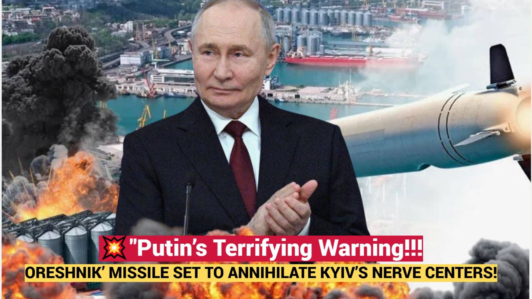 "Putin’s Terrifying Warning: ‘Oreshnik’ Missile Set to Annihilate Kyiv’s Nerve Centers!"