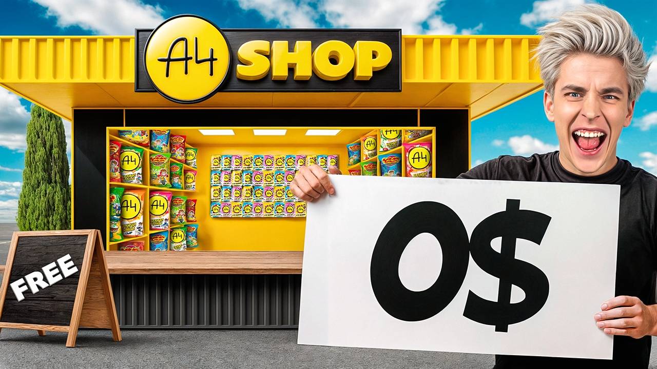 ВЛАД А4 - Я открыл БЕСПЛАТНЫЙ МАГАЗИН А4 !