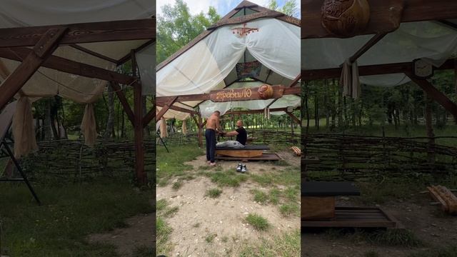 Мануальный терапевт тестирует правило и делает 
Обзор Экологическое поселение  часть первая.