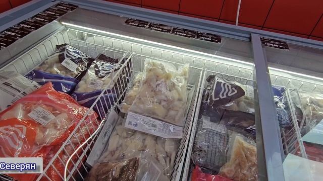 Жизнь в северном городе. Цены в мясной магазине. Прогулка. Фонтан. Ямало-Ненецкий АО Лабытнанги.