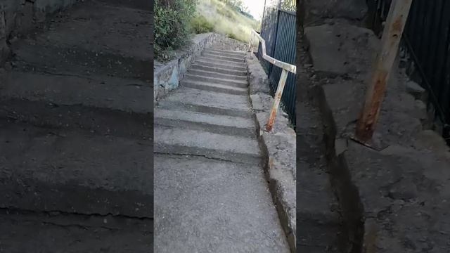 Обратный маршрут в санаторий от моря.
сан. Дружба. г. Алушта