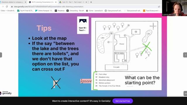 IELTS Listening / Maps