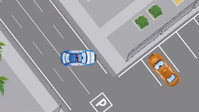 The Blue Police Car - Cop Cars Extreme Race Emergency Vehicles Cars. | Гонки по городу