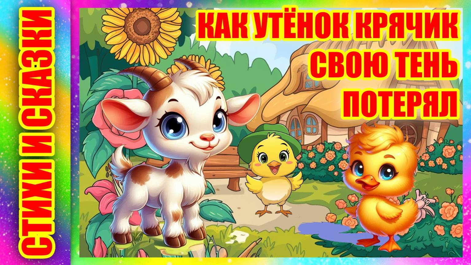 Сказка на ночь ☀️ Солнышко на память 🐥 Как утёнок Крячик свою тень потерял М. Пляцковский