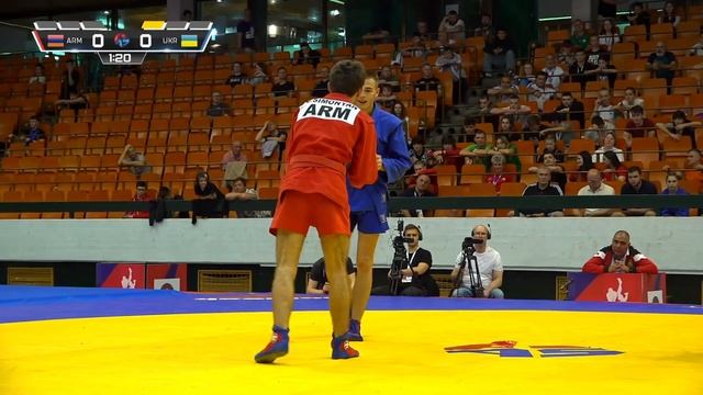 SIMONYAN (ARM) vs DODON (UKR). EUROPEAN YOUTH AND JUNIOR SAMBO CHAMPIONSHIPS 2024