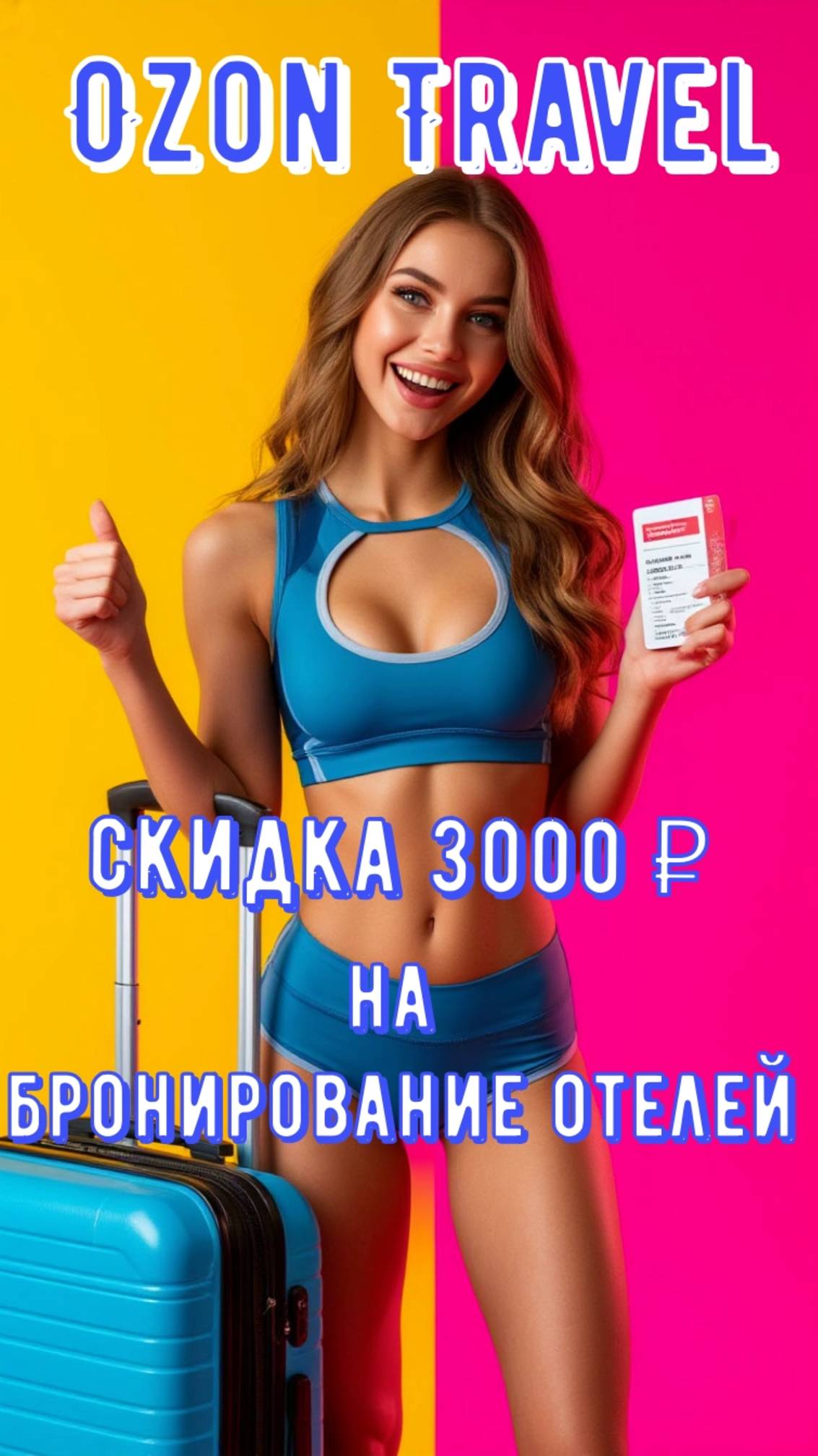 Промокод OZON Travel | 3000₽ на отели | КАК ПОЛУЧИТЬ И ИСПОЛЬЗОВАТЬ #OZONTravel #скидкинаотели