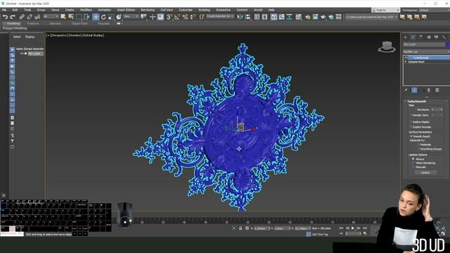 Практический урок по сложному упрощению модели через программу 3dsmax.лепнина.часть 1