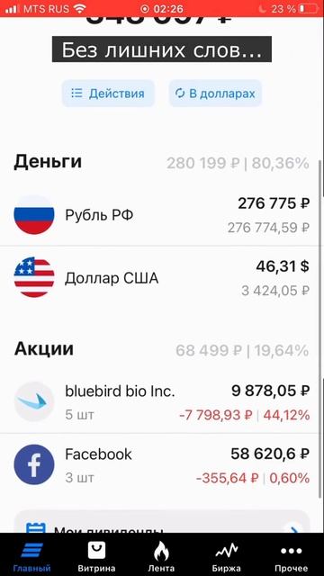 Спекулятивный портфель. Обвал) #Shorts