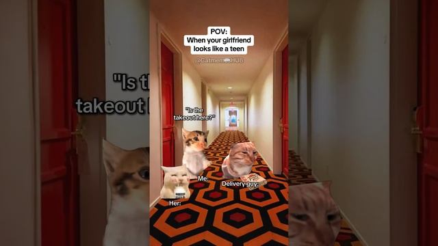 когда твоя девушка выглядит как подросток #CatMeme 
#FunnyCat #CatLaughs #MemeCats #LOLcats