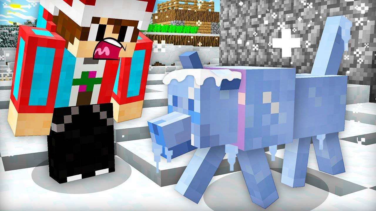 Я СПАС ЗАМЁРЗШУЮ СОБАКУ В МАЙНКРАФТ  Компот Minecraft