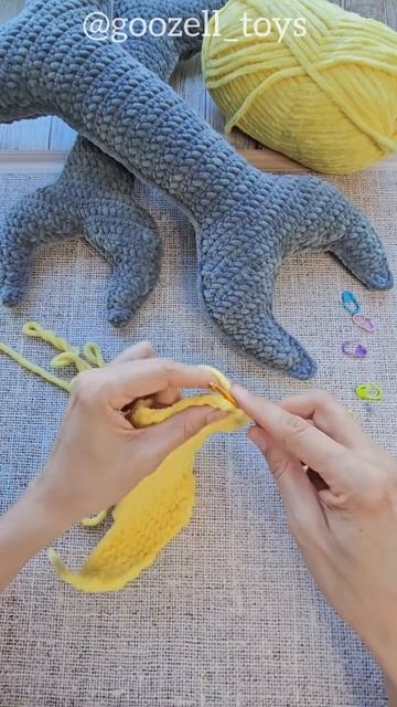 Вязаный гаечный ключ по МК @goozell_toys