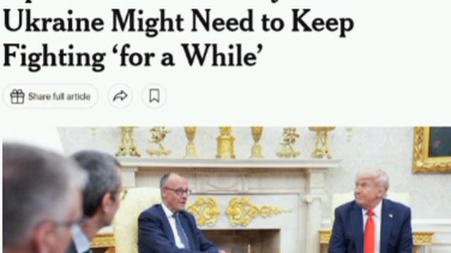 «Украинская» миссия Мерца в Вашингтоне провалилась, констатирует The New York Times.