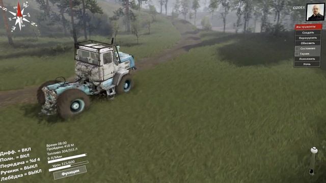 SpinTires 3 сезон 9 испытание ДВОЙНОЙ ПОДЬЁМ Т150КБ 2 я попытк