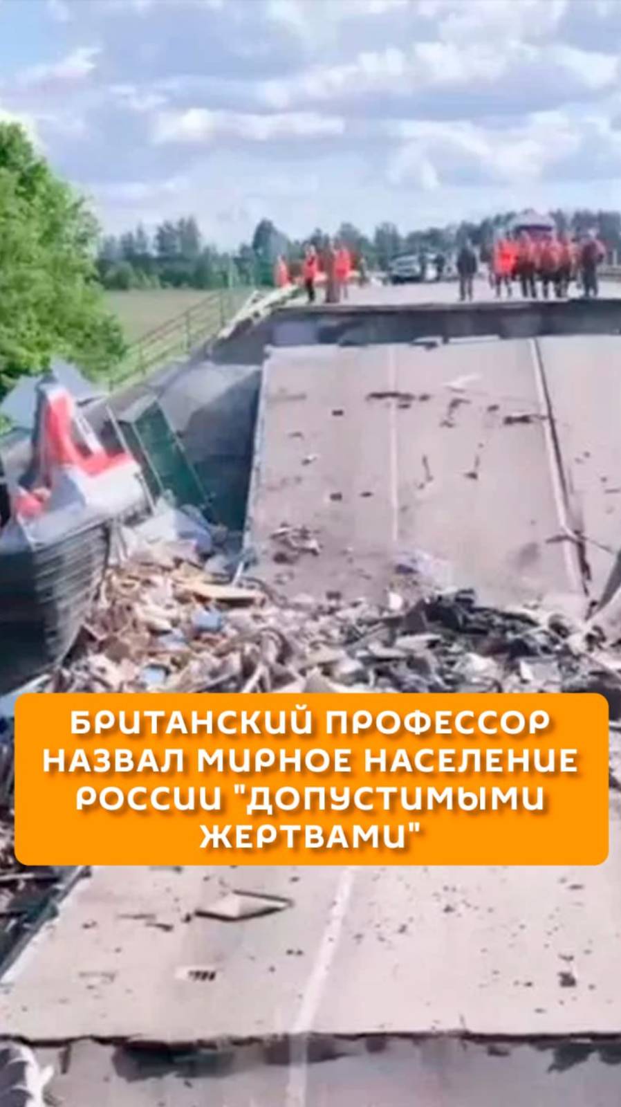 Британский профессор назвал мирное население России "допустимыми жертвами"