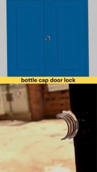 Simple Bottle cap door lock 🔒 #doorlock #bottle #solidworks #newdesign #simpleideas
