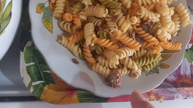 МАКАРОНЫ ПО ФЛОТСКИ С ТУЩЕНКОЙ " КУБЛЕЙ" ИЗ СОЛНЕЧНОГО