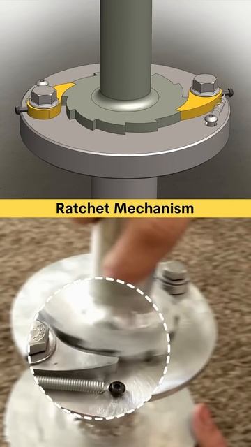 Ratchet Mechanism ✅ Useful Mechanism for Engineers 👷 #ratchet #mechanical #mechanism #solidworks