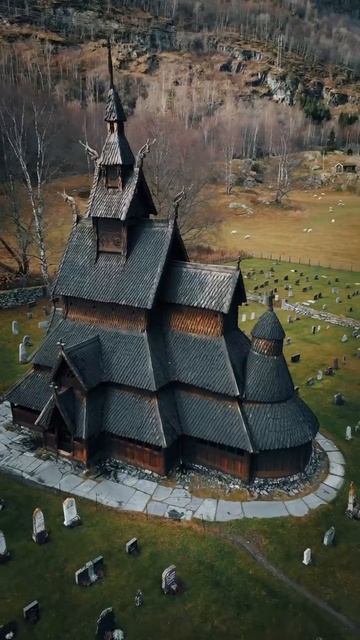 Ставкирка в Боргунне .#реки