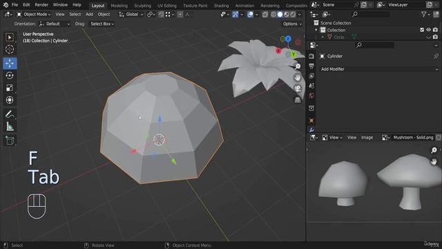 10. Design Environment Assets - Modeling  Mushrooms