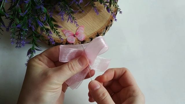DIY/МК Бантики из органзы. Нежные воздушные бантики
