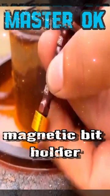 Magnetic bit holder for drill // Магнитный держатель бит для дрели #ki