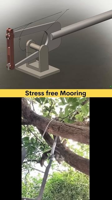 Stress Free Mooring - New Design (Mooring line Hook) 🪝 #caddesign #solidworks #engineering