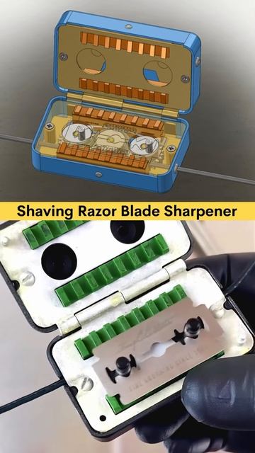 Shaving Razor Blade Sharpener ✅ ｜ 1940’s Mechanism #caddesign #3dmodeling #shaving #sharpener #3d