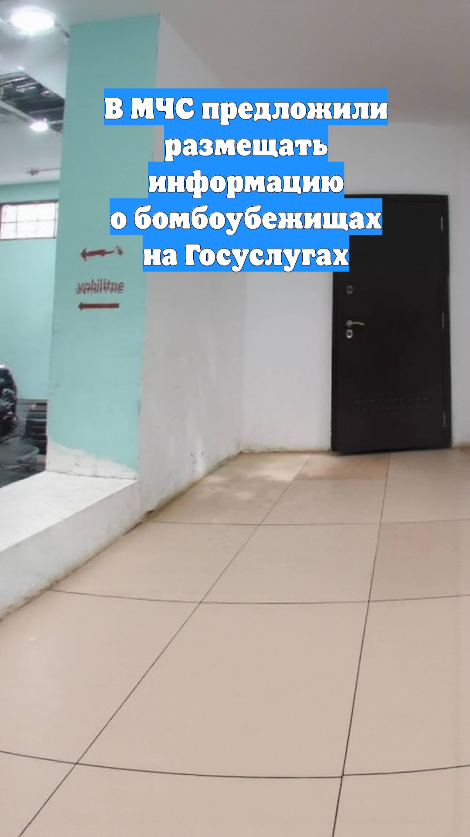 В МЧС предложили размещать информацию о бомбоубежищах на Госуслугах