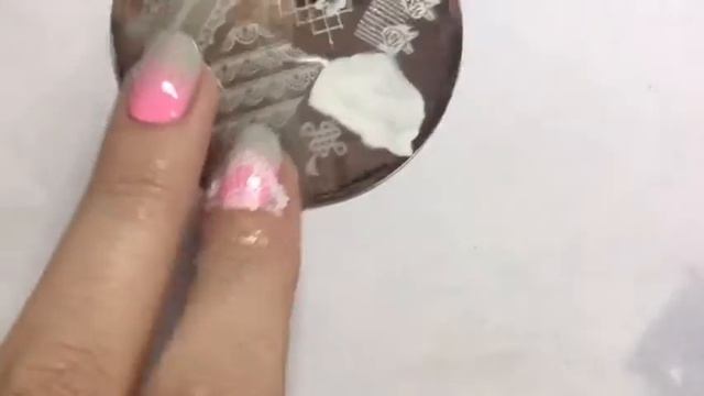 Нежный дизайн 💅🏻стемпинг и градиент🌫