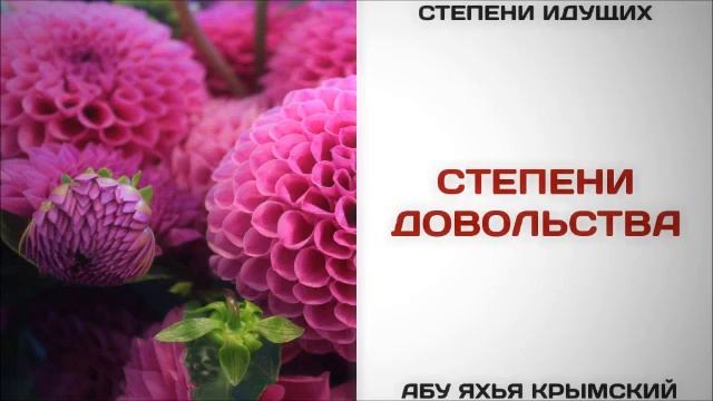68. Степени довольства  Абу Яхья Крымский