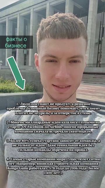 Факты о бизнесе