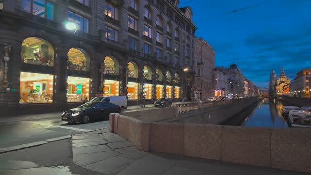 Санкт-Петербург Городской Утренний Рассвет