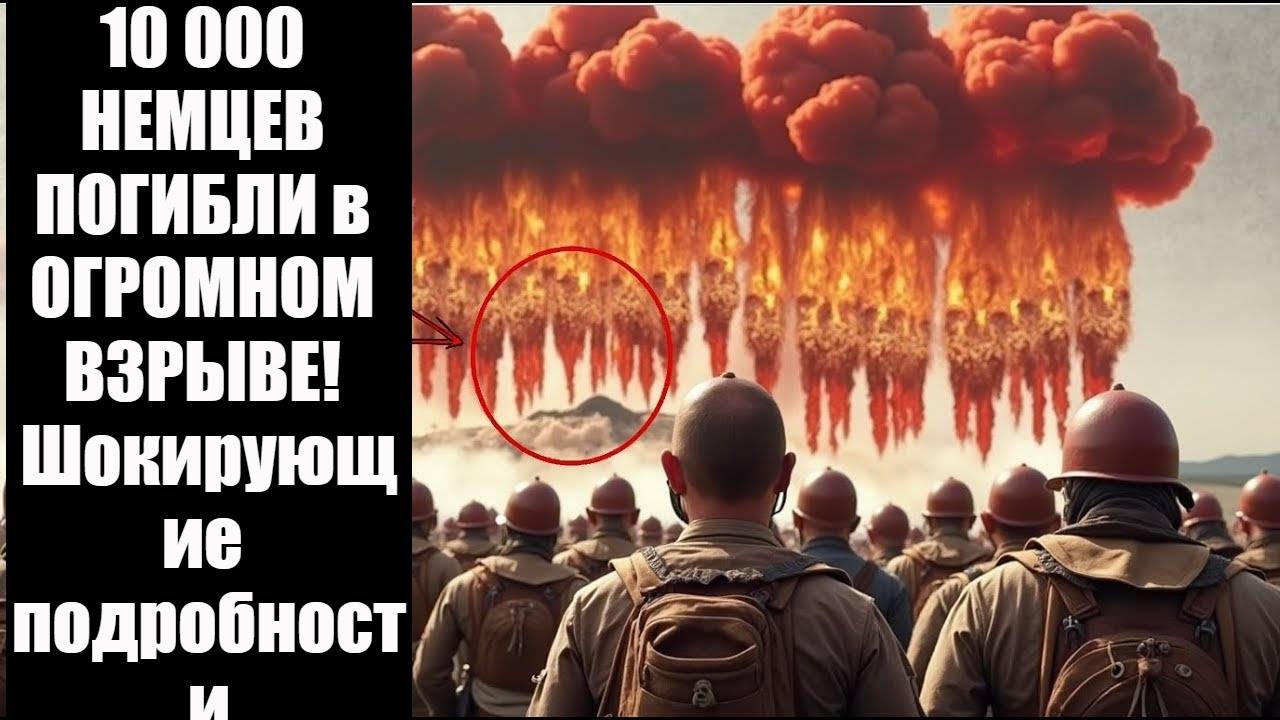 10 000 НЕМЦЕВ ПОГИБЛИ в ОГРОМНОМ ВЗРЫВЕ! Шокирующие подробности