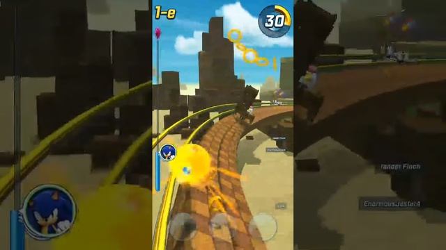Как я играю в Sonic forces на мобилках.