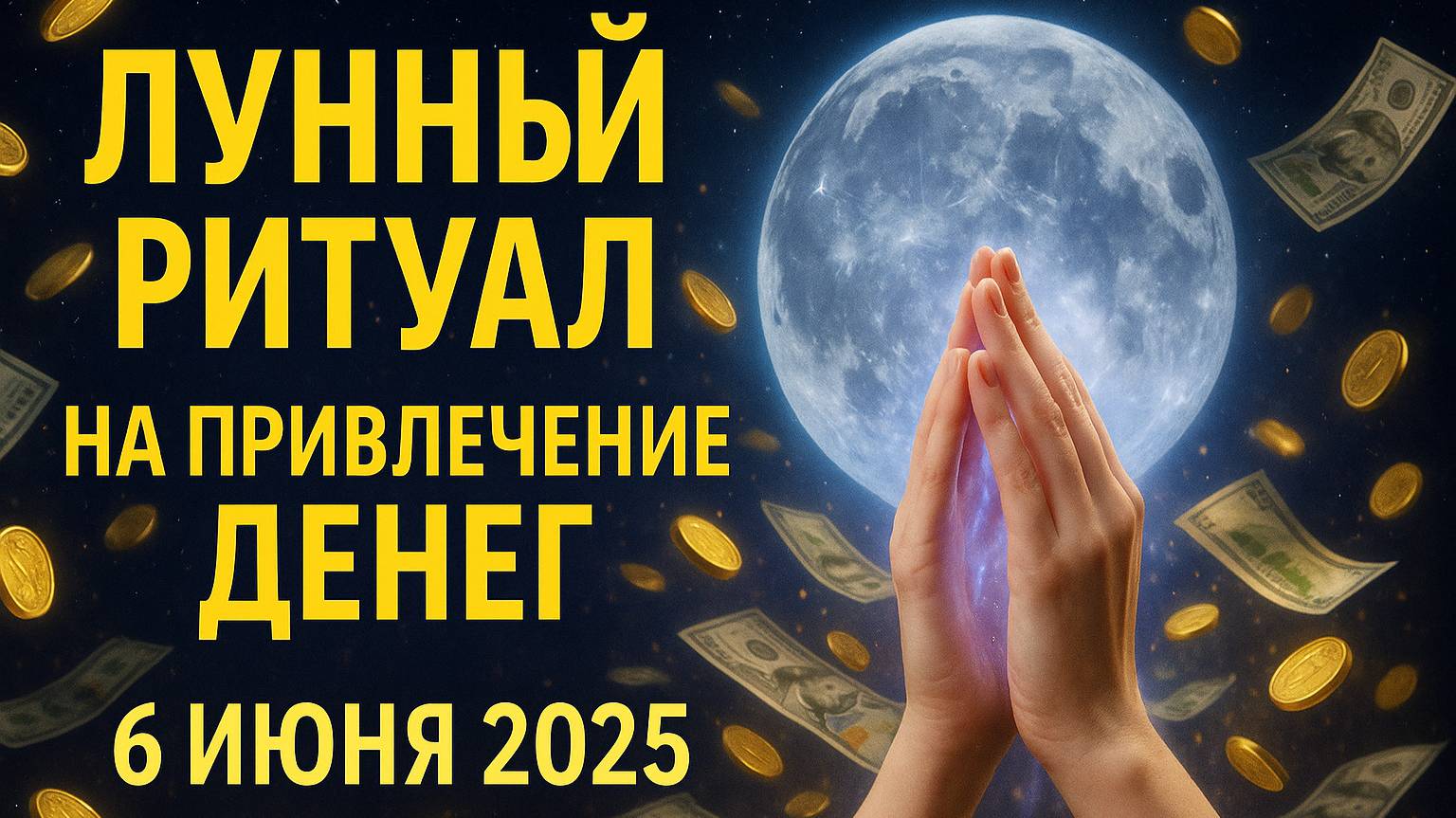 Деньги ПРИДУТ сами! Мощный Лунный Ритуал 6 июня 2025 — Не Пропусти!