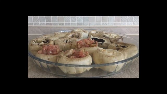 Запеченные шампиньоны