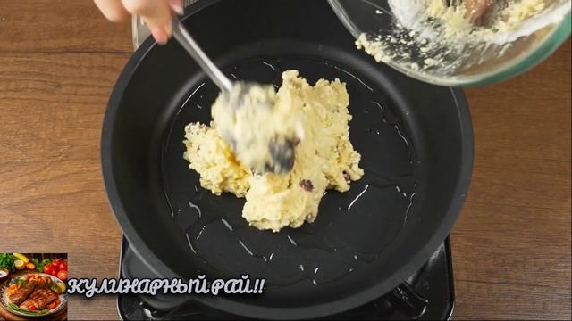 ☝Ленивый сырник.когда некогда лепить утром!😋!