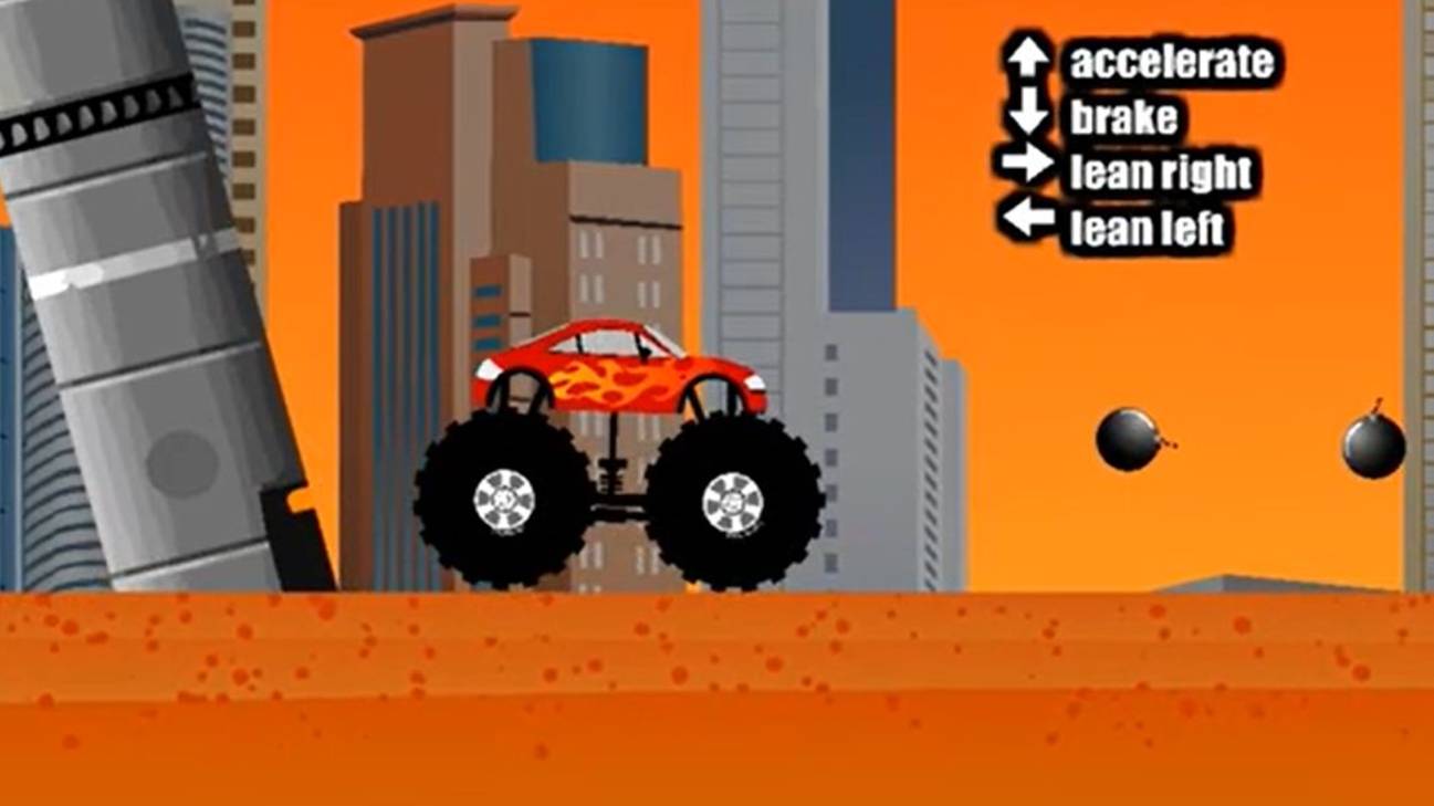Прохожу игру monster truck destroyer часть 1 уровни 1-3