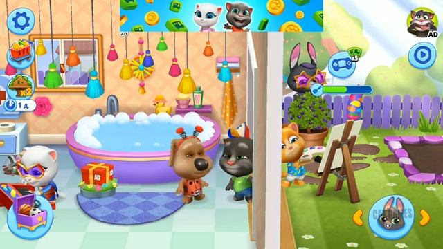 My Talking Tom Friends NEW UPDATE STICKERS - Episode 133 (iOS,Android) Gameplay Walkthrough