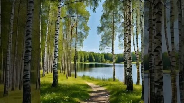 Звуки природы: пение птиц, шум леса.