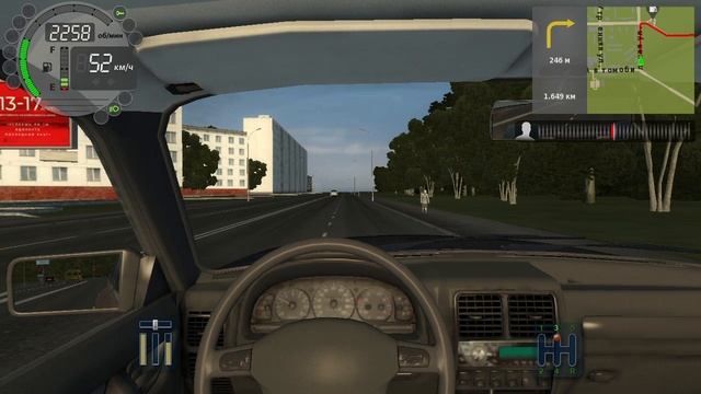 322) City Car Driving 883 м Молодежный - Гоголя 1.784 км Автомобильная - Утренняя