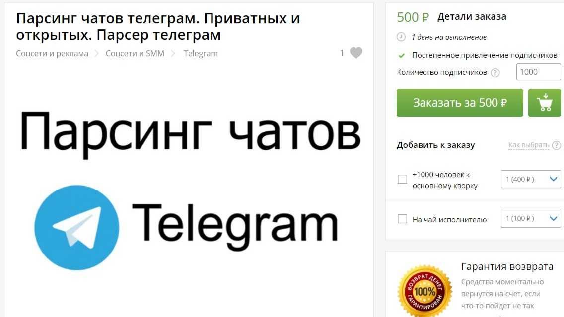 Парсер чатов Telegram 2025