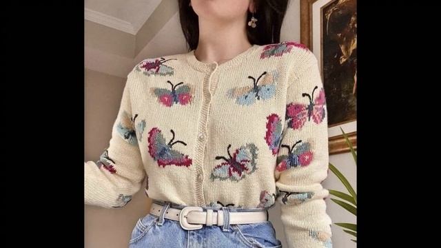 Стильные вязаные штучки.