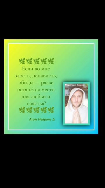 Медитация тишина Атом Нейрона ∆ #медитация #осознанность #любовь #силасознания