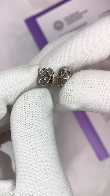 Серьги-пусеты с бриллиантами, арт:  К9400
