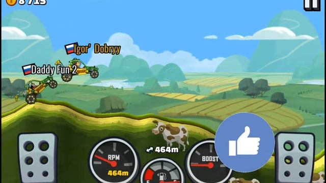 Новый аккаунт. Новые друзья. Новые вызовы. Hill Climb Racing 2