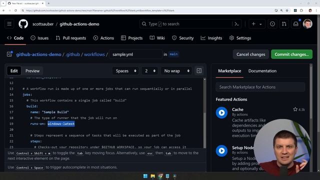 08. Creating our first GitHub Action